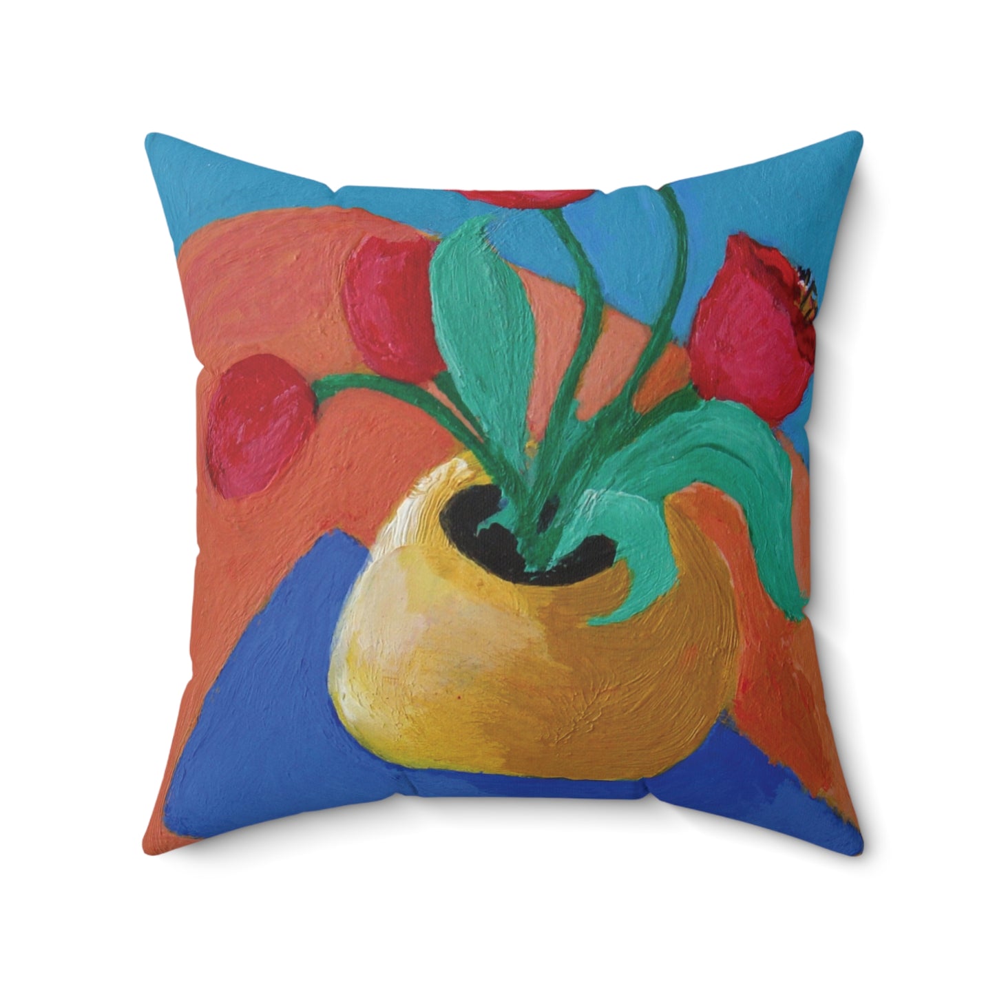 Miriam Rose "Abstract Tulips" Indoor Accent Pillow