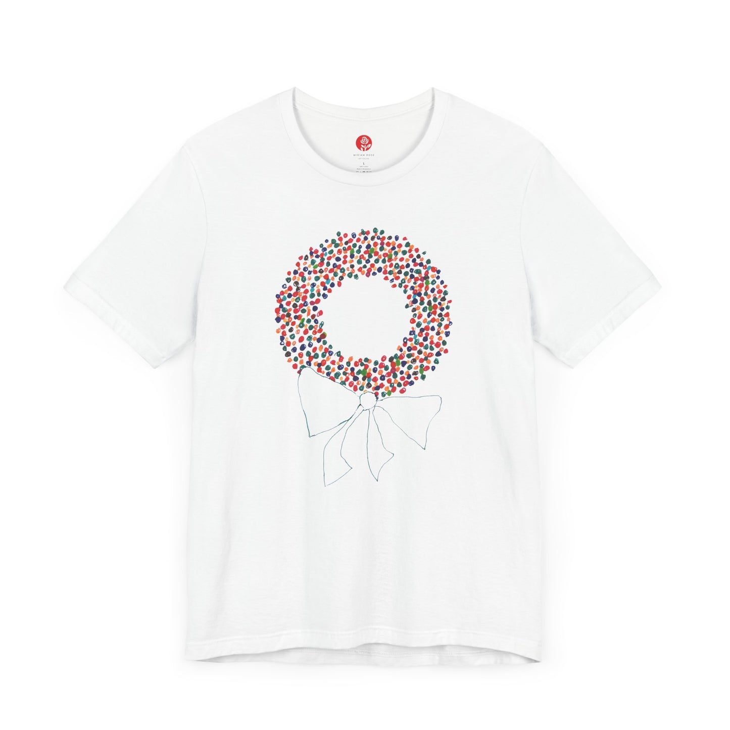 Miriam Rose "Holiday Wreath" Unisex Jersey Short Sleeve Tee (MRTS082HW) (3+ colors)