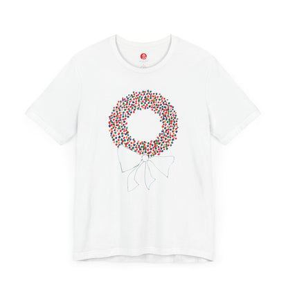 Miriam Rose "Holiday Wreath" Unisex Jersey Short Sleeve Tee (MRTS082HW) (3+ colors)