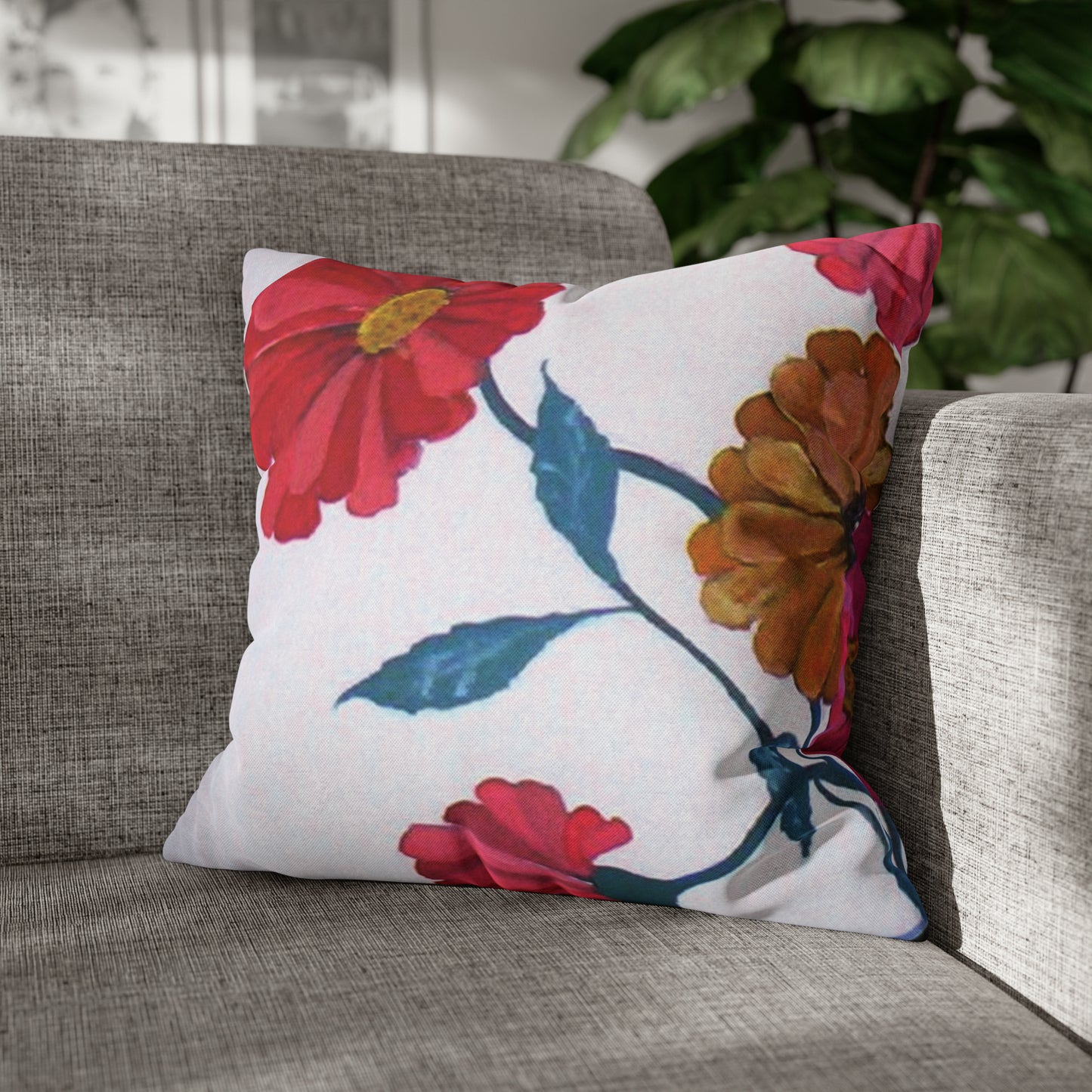 Miriam Rose "Wild Flowers" Indoor Accent Pillow Cover