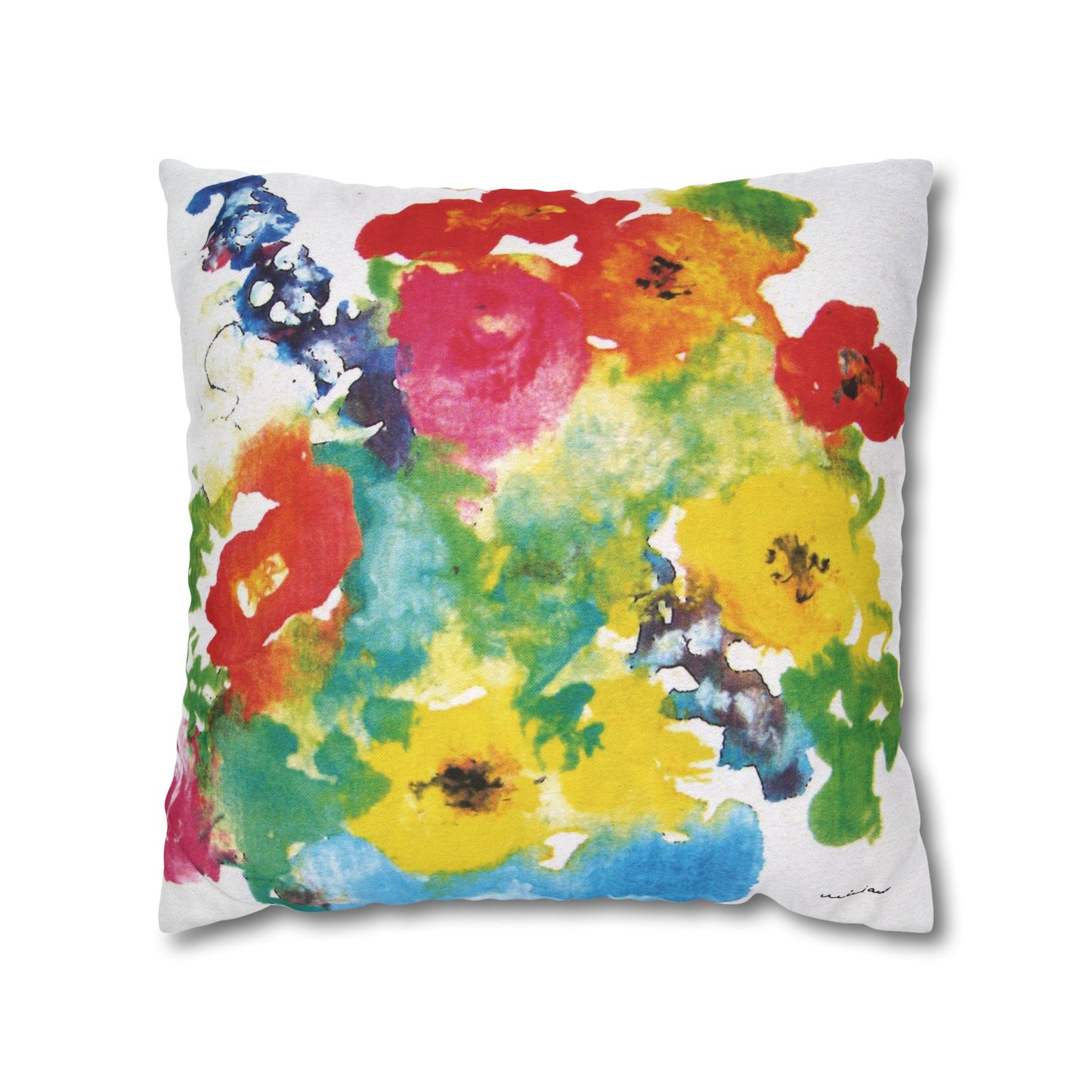 Miriam Rose "Spring Flowers"  IndoorAccent Pillow Cover