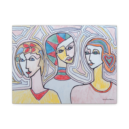 Miriam Rose "Trois Femmes en Couleur" Fine Art Print