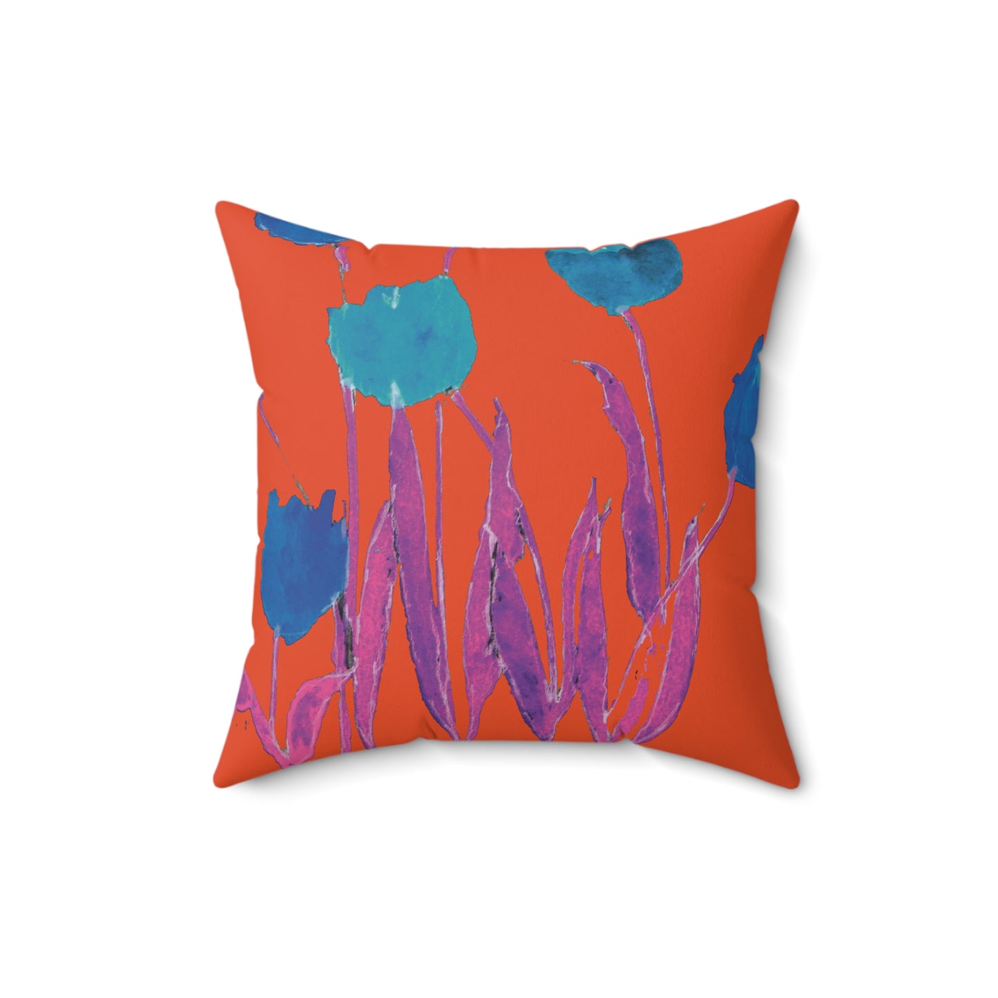 Miriam Rose "Royal Blue Tulips" Indoor Accent Pillow