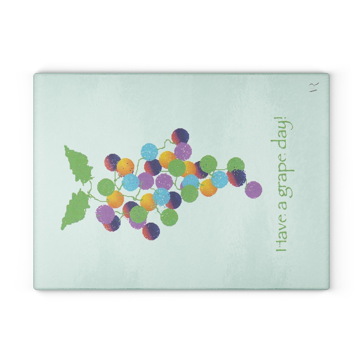 Miriam Rose "Have A Grape Day" Glass Platter