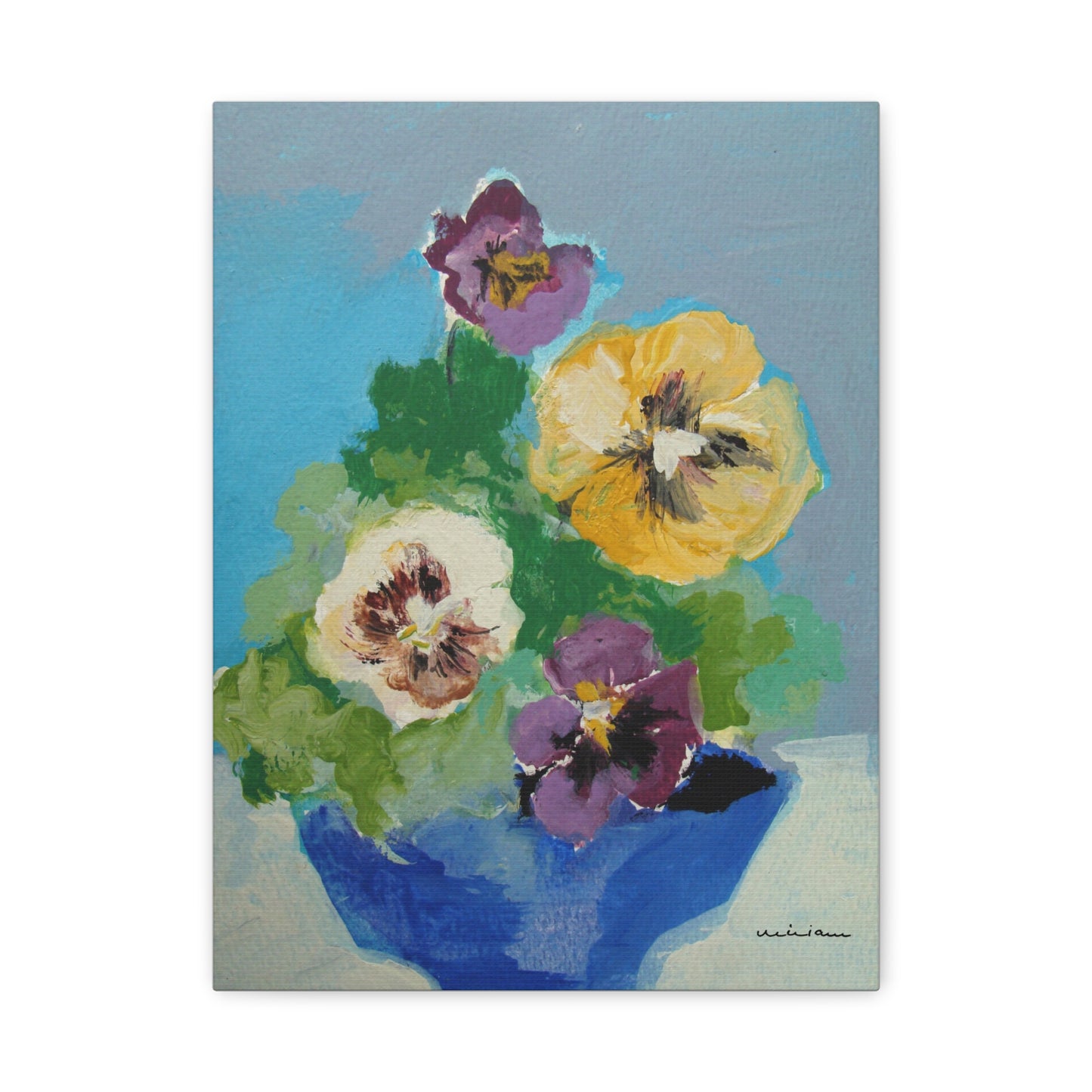 Miriam Rose "Pansies" Fine Art Print