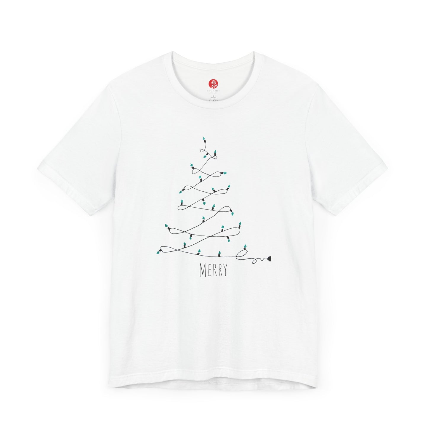 Miriam Rose "Holiday Tree Lights" Unisex Jersey Short Sleeve Tee (MRTS079MERRY)