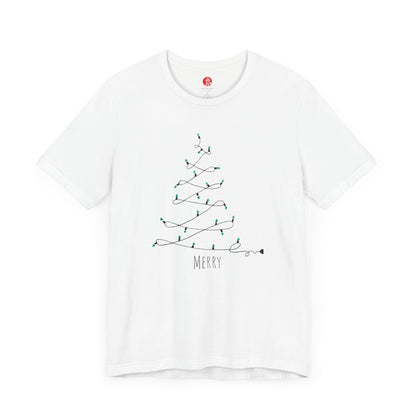 Miriam Rose "Holiday Tree Lights" Unisex Jersey Short Sleeve Tee (MRTS079MERRY)