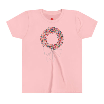 Miriam Rose "Holiday Wreath" Youth Short Sleeve Tee (MRTS082HW) (+3 colors)