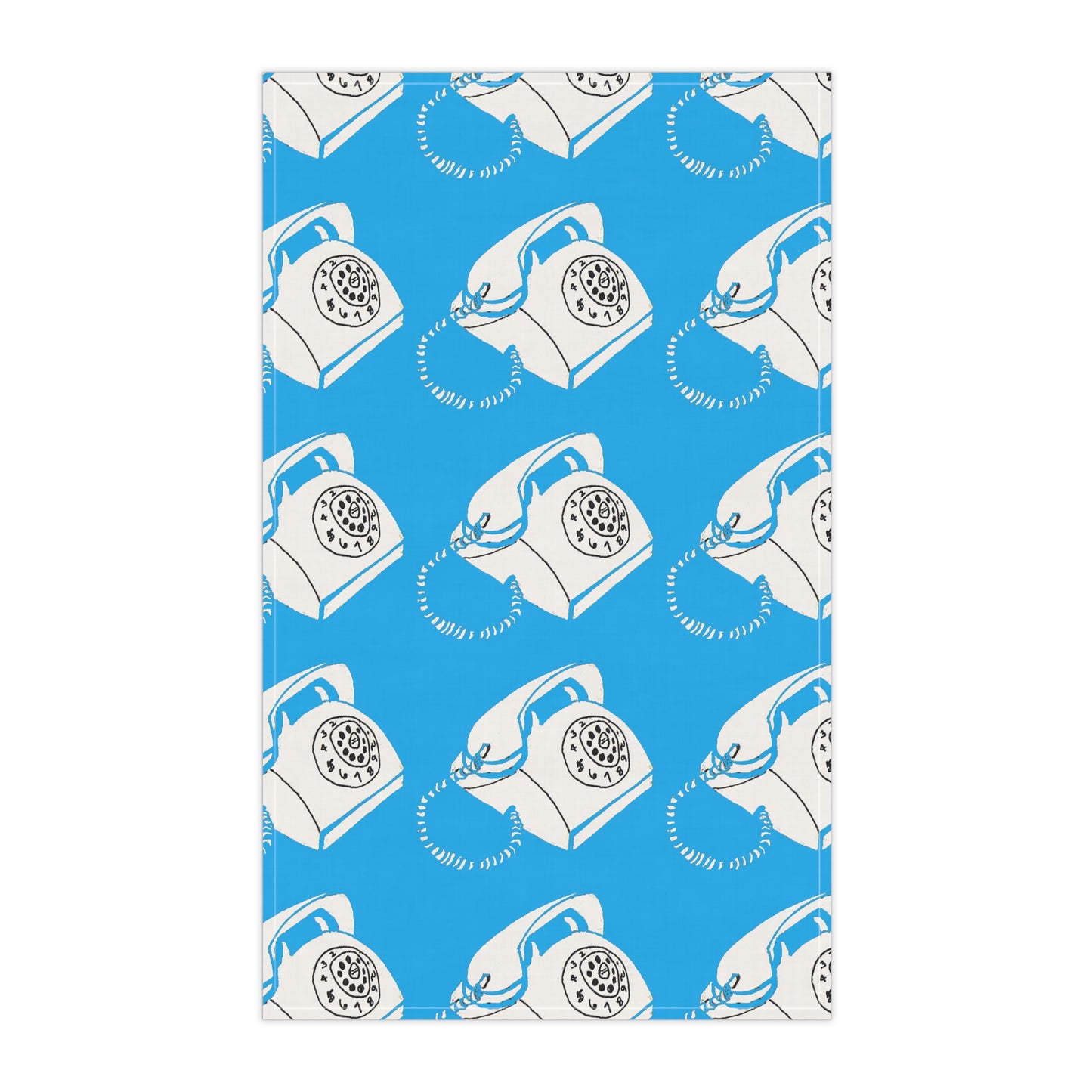 Miriam Rose "Dial Up Nostalgia" Cotton Twill Kitchen Towel