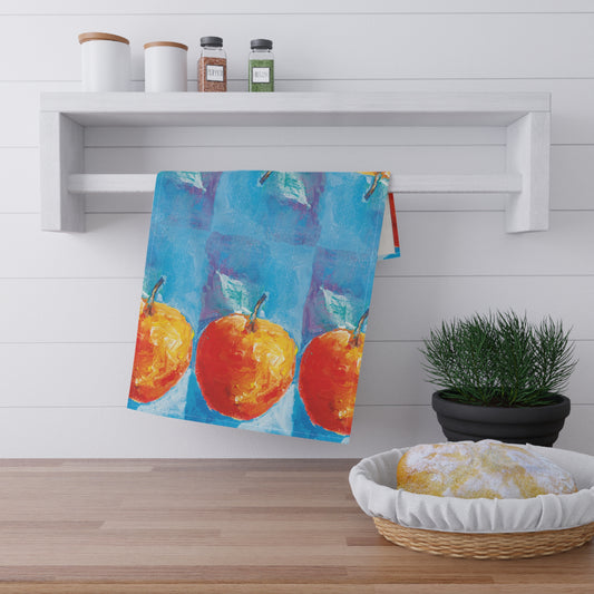 Miriam Rose "The Big Apple" Cotton Twill Kitchen Towel