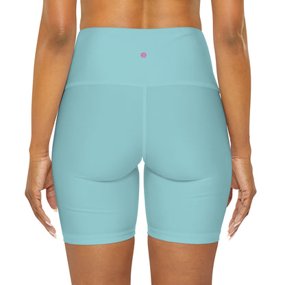 Miriam Rose High Waisted Yoga Shorts (#MRHWYSLBL)