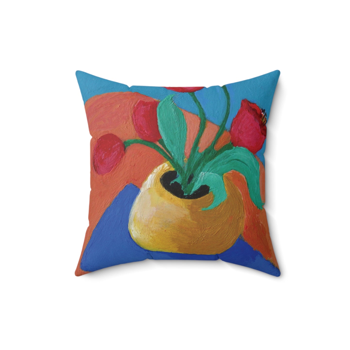 Miriam Rose "Abstract Tulips" Indoor Accent Pillow