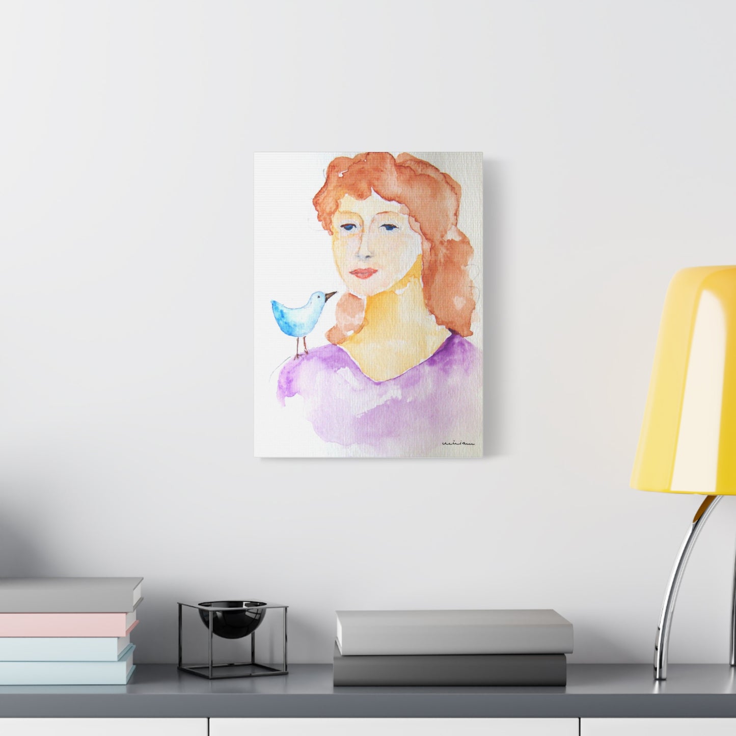 Miriam Rose "A Chirp on Her Shoulder" Fine Art Print