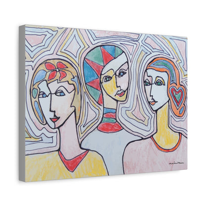 Miriam Rose "Trois Femmes en Couleur" Fine Art Print