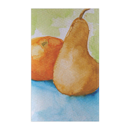 Miriam Rose "L'Orange et La Poire" Cotton Twill Kitchen Towel