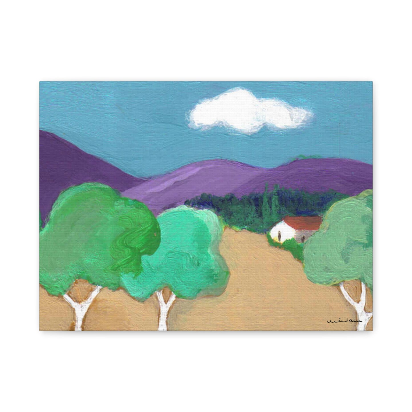 Miriam Rose "Purple Hills" Fine Art Print