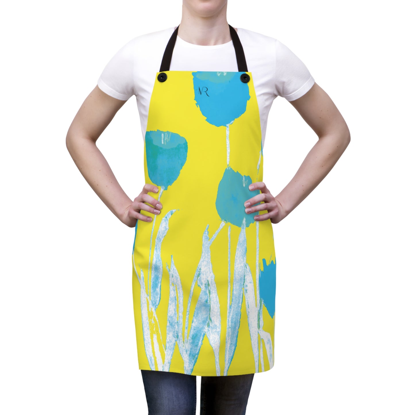 Miriam Rose "Turquoise Tulips" Apron