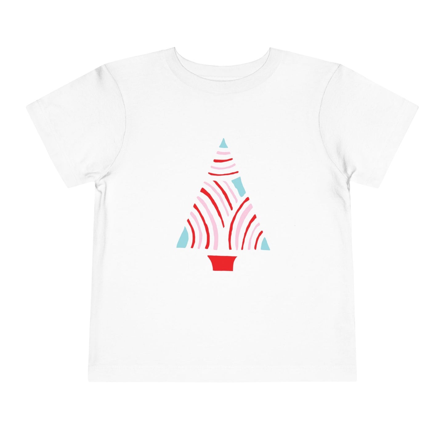 Miriam Rose "Abstract Holiday Tree" Toddler Short Sleeve Tee (MRTS076RCPT)