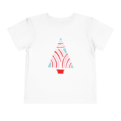 Miriam Rose "Abstract Holiday Tree" Toddler Short Sleeve Tee (MRTS076RCPT)