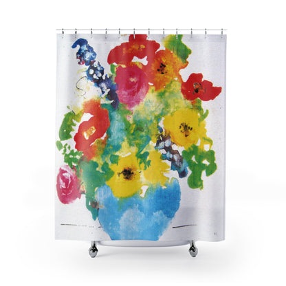 Miriam Rose "Spring Flowers" Shower Curtain