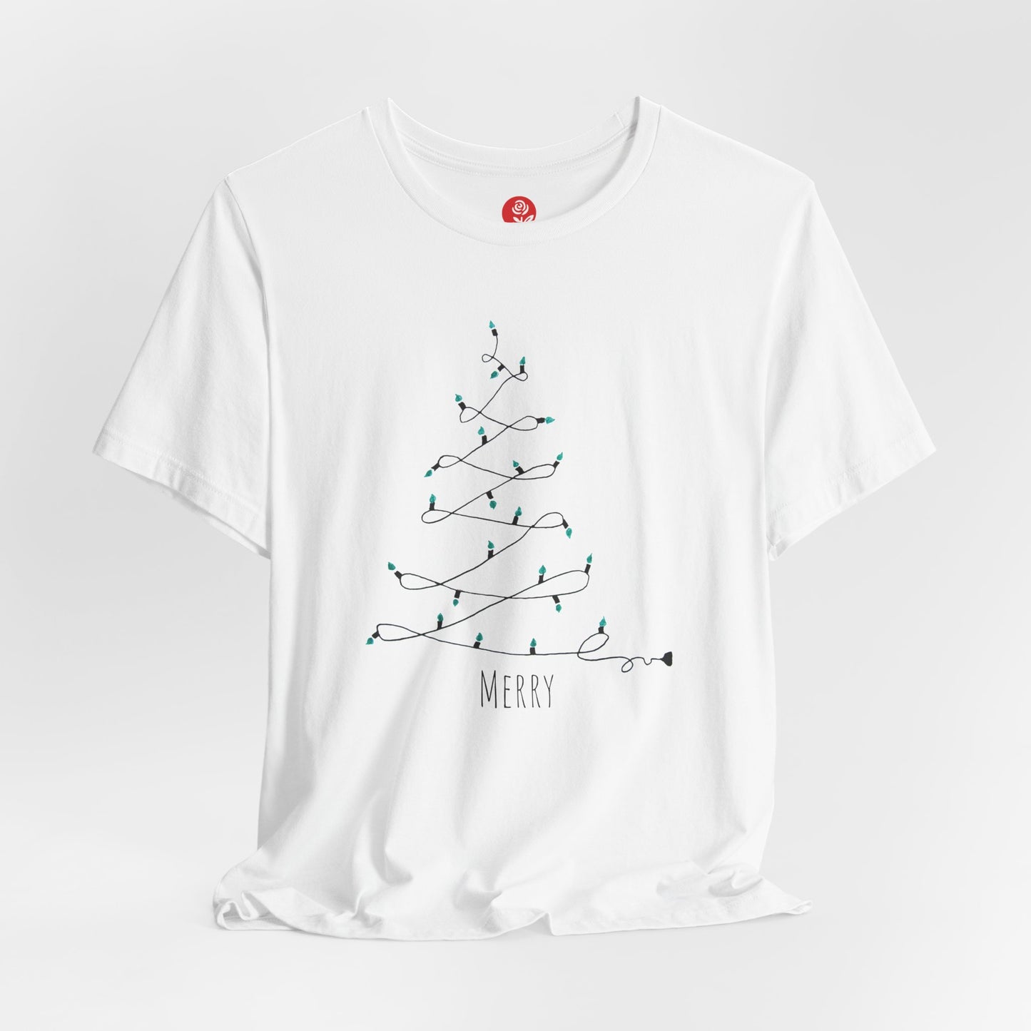 Miriam Rose "Holiday Tree Lights" Unisex Jersey Short Sleeve Tee (MRTS079MERRY)