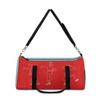 Miriam Rose "Interpretive Dance" WKNDR Duffle Bag (Red / Cyan)