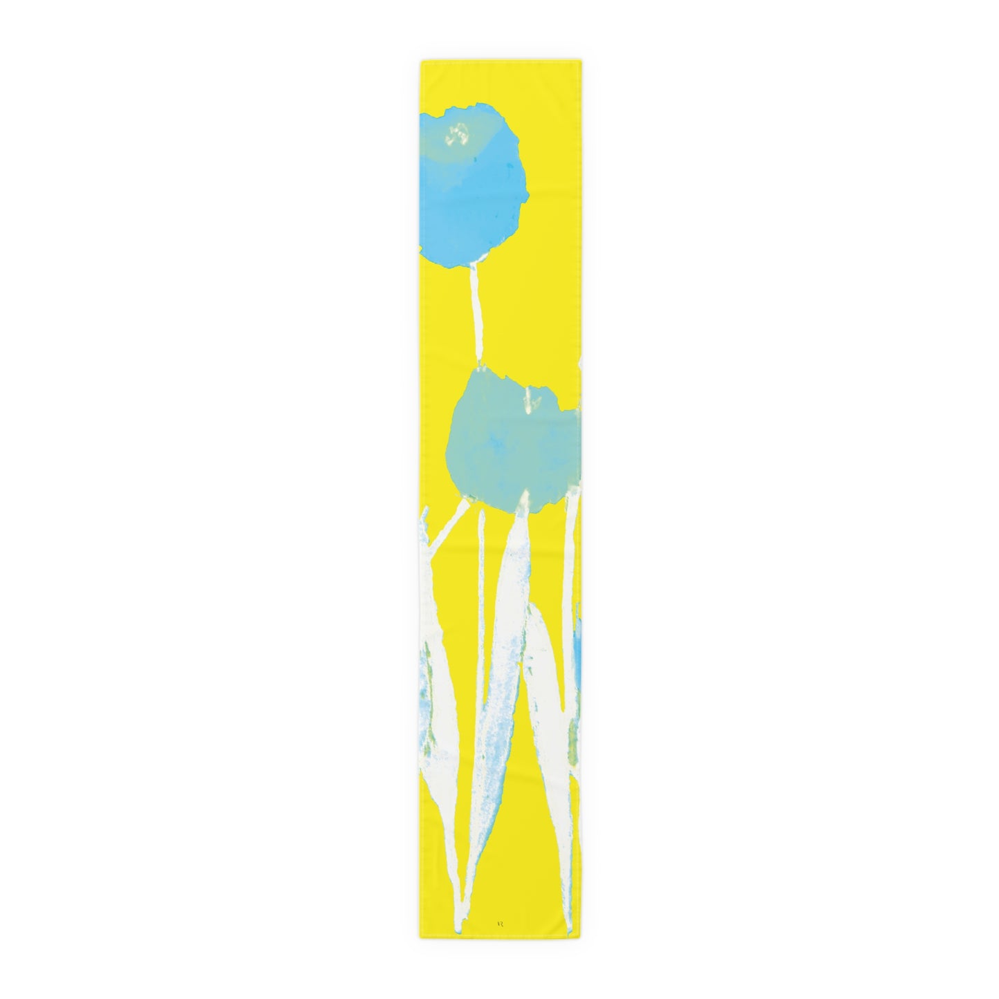 Miriam Rose "Turquoise Tulips" Table Runner