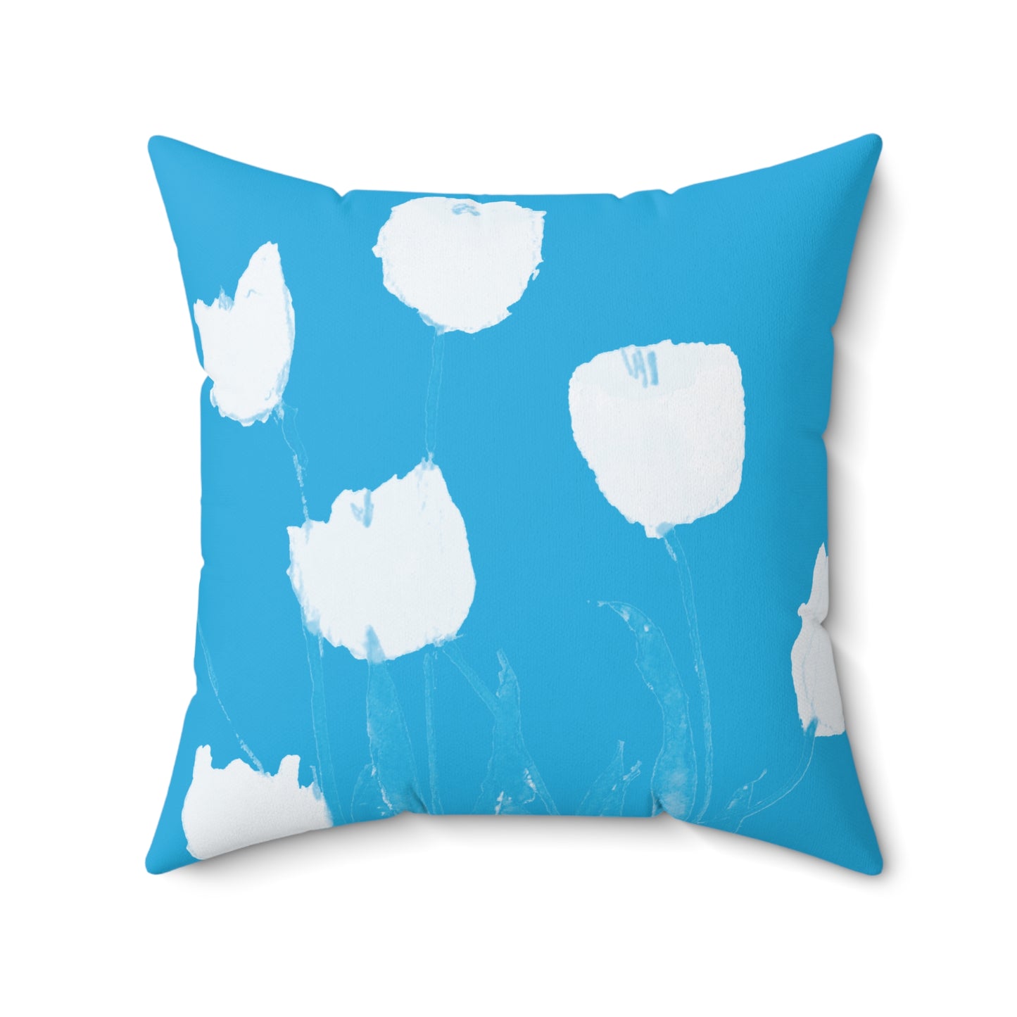 Miriam Rose "White Tulips" Indoor Accent Pillow