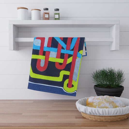 Miriam Rose "Loopy Loop" Cotton Twill Kitchen Towel