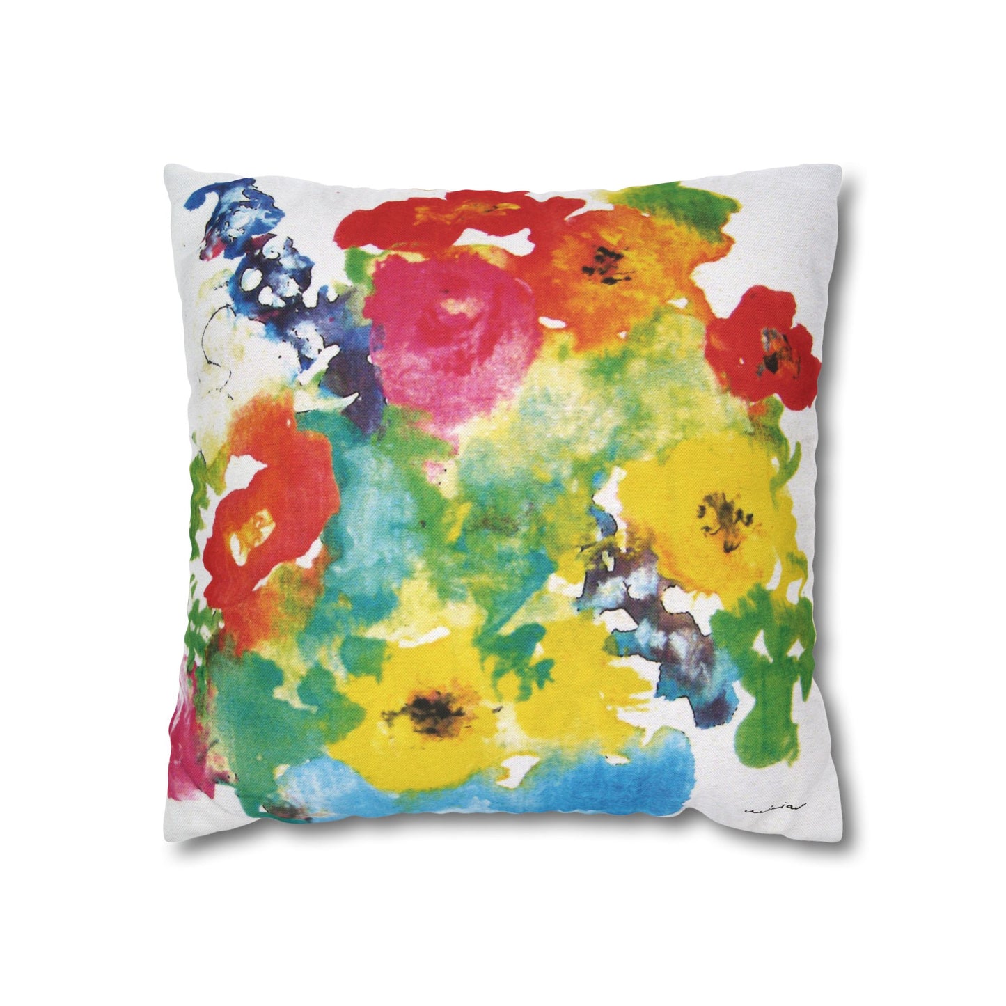 Miriam Rose "Spring Flowers"  IndoorAccent Pillow Cover