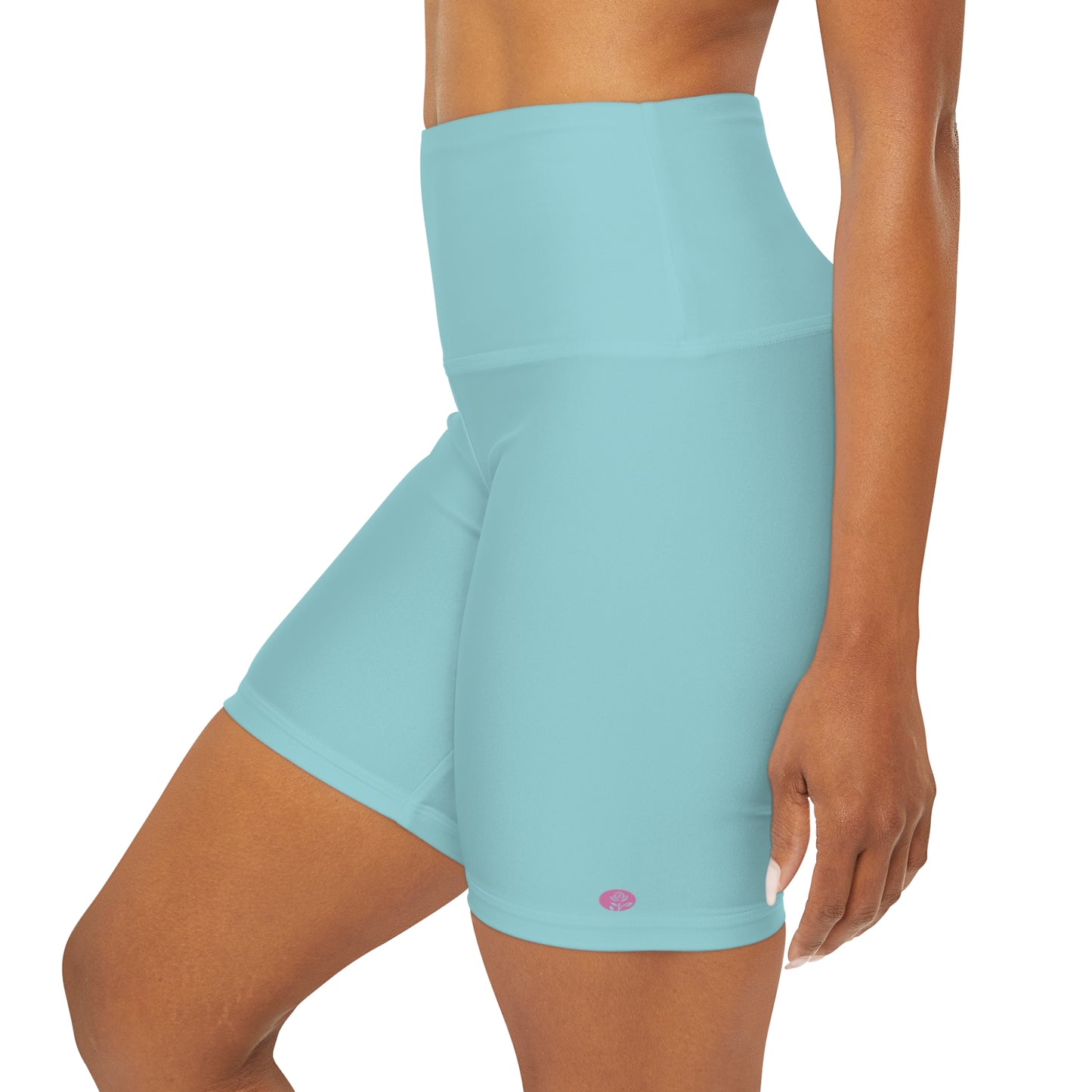 Miriam Rose High Waisted Yoga Shorts (#MRHWYSLBL)