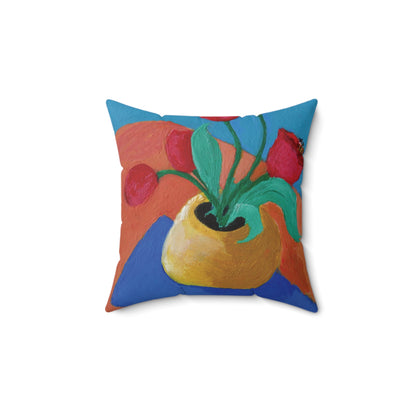 Miriam Rose "Abstract Tulips" Indoor Accent Pillow