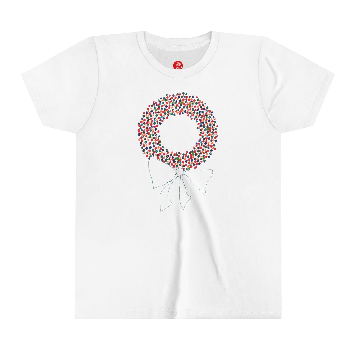 Miriam Rose "Holiday Wreath" Youth Short Sleeve Tee (MRTS082HW) (+3 colors)