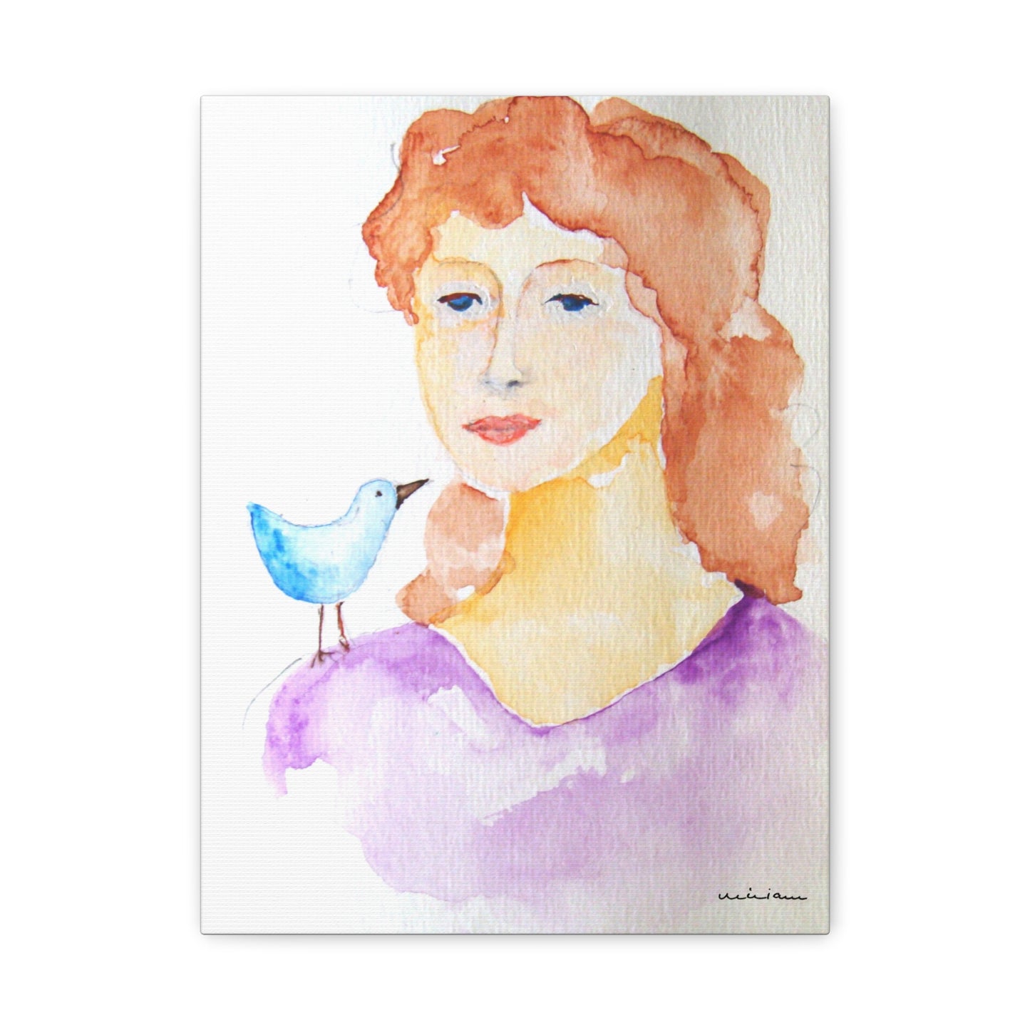 Miriam Rose "A Chirp on Her Shoulder" Fine Art Print