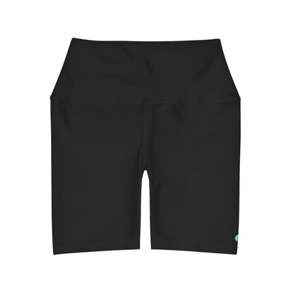 Miriam Rose High Waisted Yoga Shorts (#MRHWYSBLK)