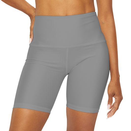 Miriam Rose High Waisted Yoga Shorts (#MRHWYSGR)