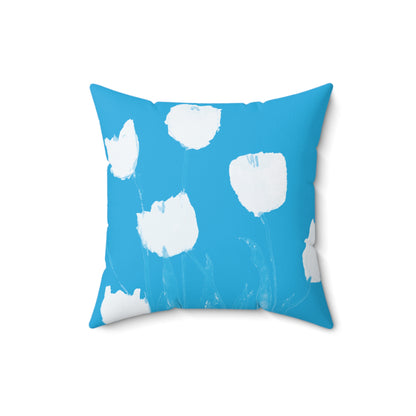 Miriam Rose "White Tulips" Indoor Accent Pillow