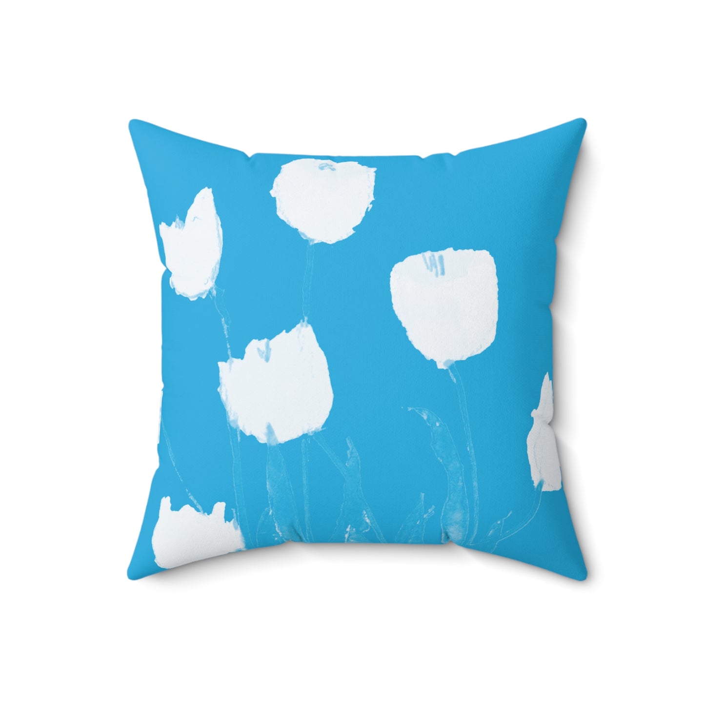 Miriam Rose "White Tulips" Indoor Accent Pillow