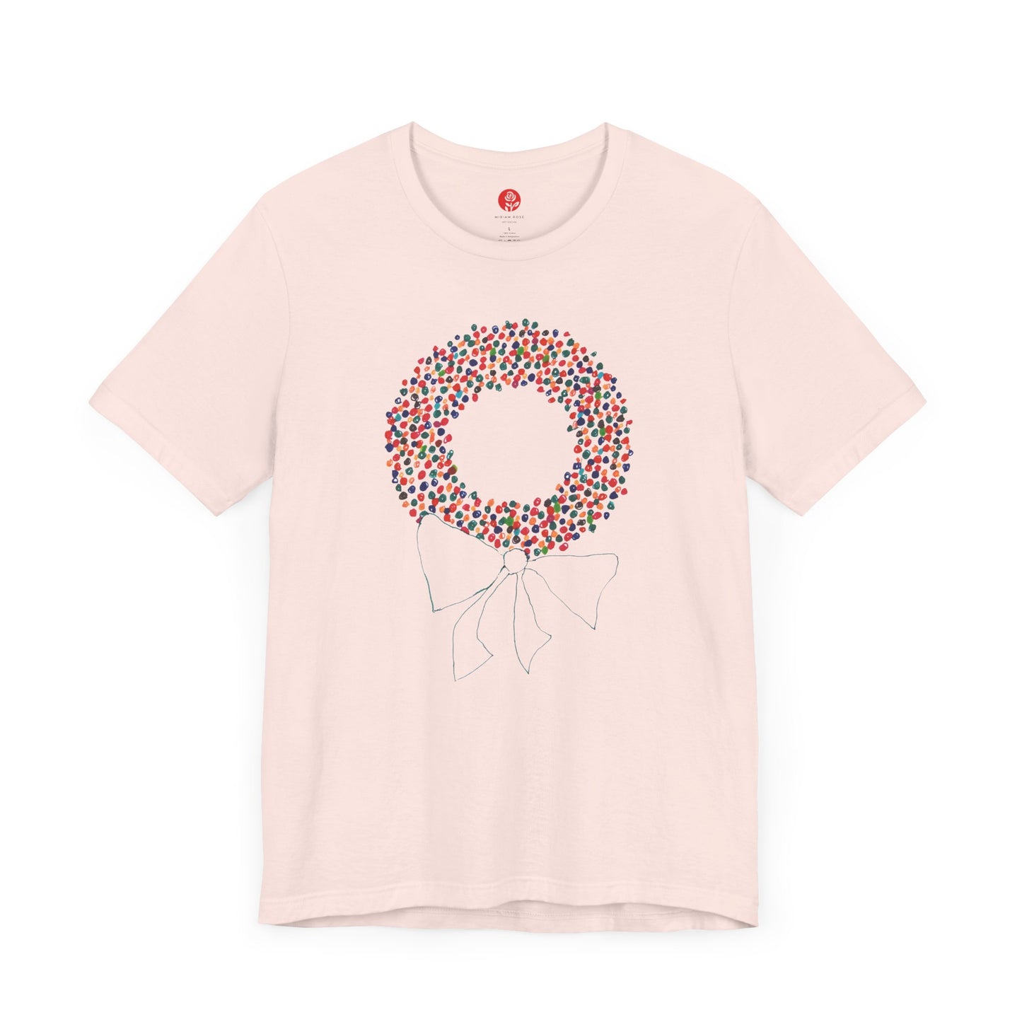 Miriam Rose "Holiday Wreath" Unisex Jersey Short Sleeve Tee (MRTS082HW) (3+ colors)