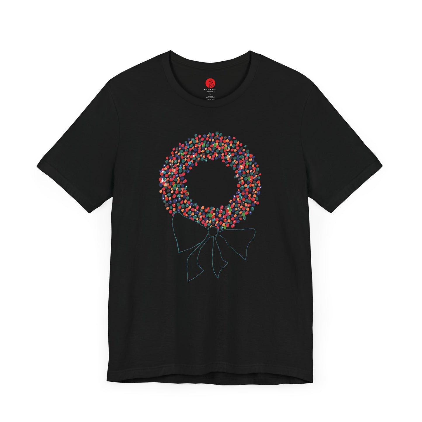 Miriam Rose "Holiday Wreath" Unisex Jersey Short Sleeve Tee (MRTS082HW) (3+ colors)