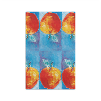 Miriam Rose "The Big Apple" Waffle Weave Kitchen Towel