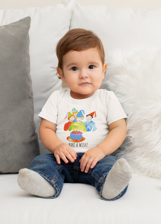 Miriam Rose Infant "Make a Wish!" (for Boys) T-Shirt (+10 colors)